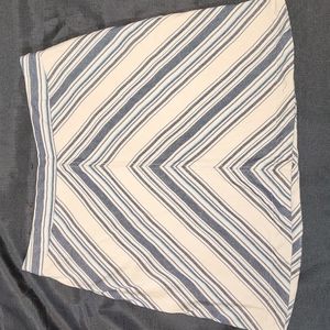 Hollister striped A-line skirt